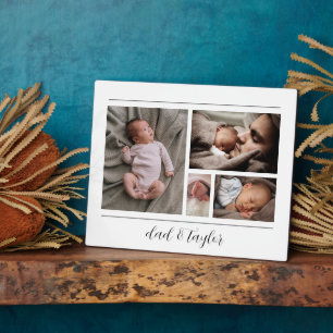 New Dad And Baby First Father's Day Plaque