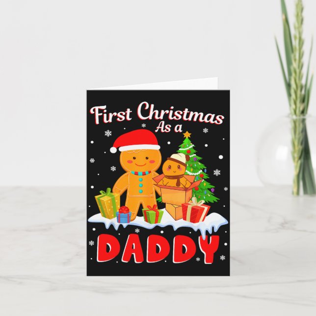 New Dad Christmas Costume First Christmas As A Dad Card (Front)
