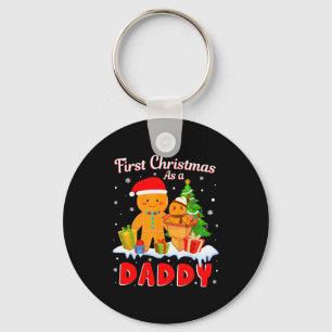 New Dad Christmas Costume First Christmas As A Dad Key Ring