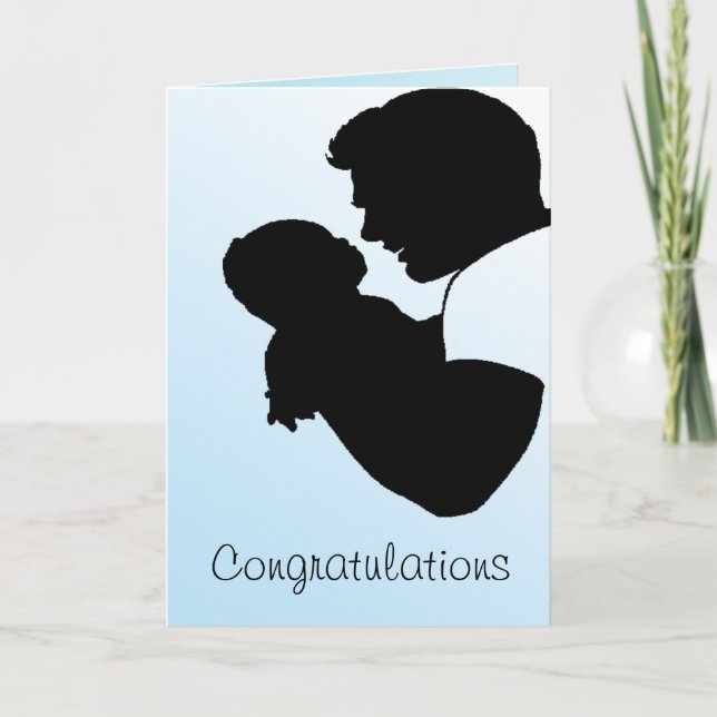 new dad, Congratulations Card (Front)