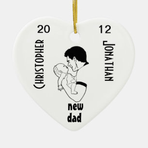 New Dad - Customisable Ceramic Tree Decoration
