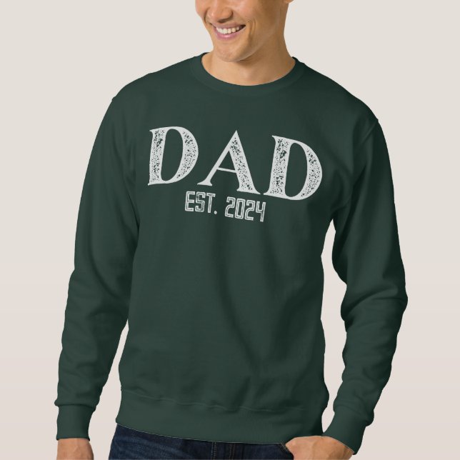 New Dad Cute Father design Sweatshirt (Front)