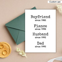 New Dad / Dad to Be Pregnancy Announcement Card
