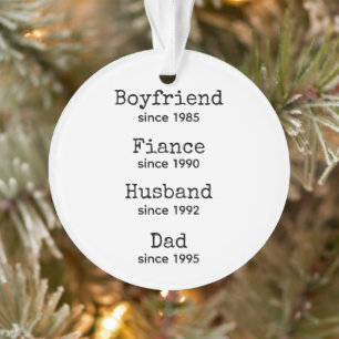 New Dad / Dad to Be Pregnancy Announcement Ornament