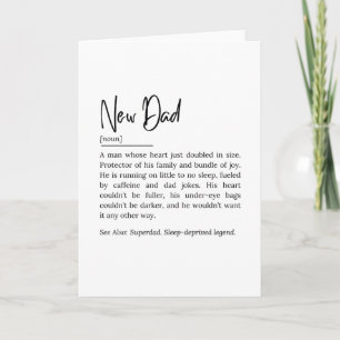 New Dad Definition – Funny and Heartwarming Quote Card