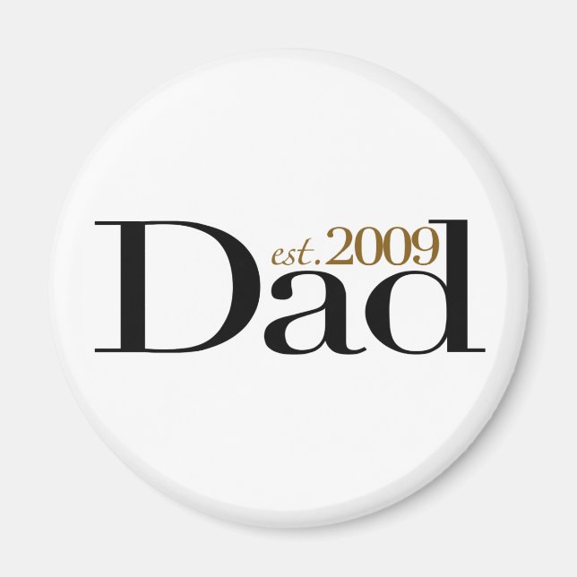 New Dad Est 2009 Magnet (Front)