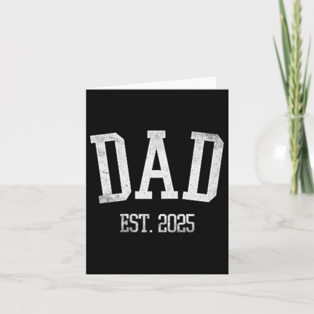 New Dad Est. 2025 Expect  Card (Front)