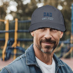 NEW DAD - est.2026 Embroidered Baseball Cap<br><div class="desc">Embroidered hat created for proud Dads who begin their parenting journey in 2026. Featuring a funny text design about family relations,  this hat makes a thoughtful and lighthearted gift for new fathers. Design by Lumirala.</div>