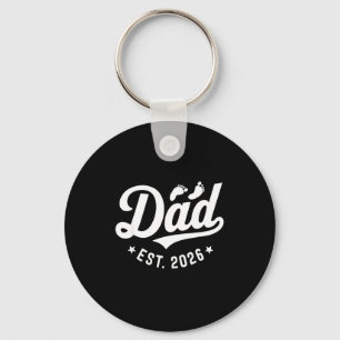 New dad est 2026 fathers day first time dad key ring
