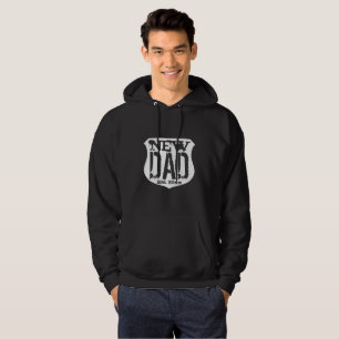 New Dad Established Vintage Fatherhood Hoodie