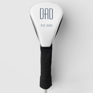 New Dad Father's Day Simple Blue Typography  Golf Head Cover