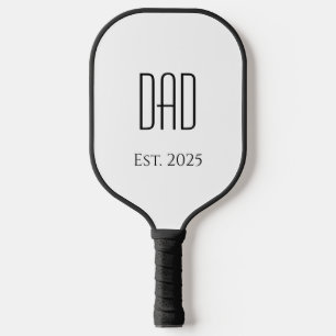 New Dad Father's Day Simple Minimalist Pickleball Paddle