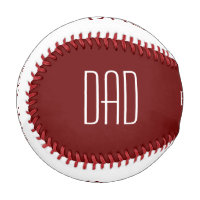 New Dad First Father's Day Minimalist Red White 