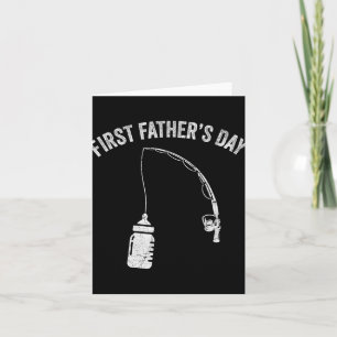 New Dad Fisherman, First Fathers Day Fishing Dad Card