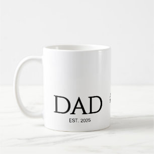 New DAD Gift Custom Text DAD Established Coffee Mug