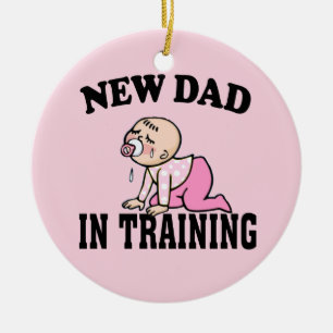 New Dad Girl Ceramic Tree Decoration