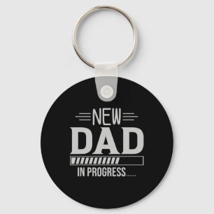 New Dad In Progress Expectant Fathers  Key Ring