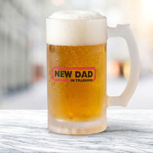 New Dad in Training - A Beer Mug for Dads