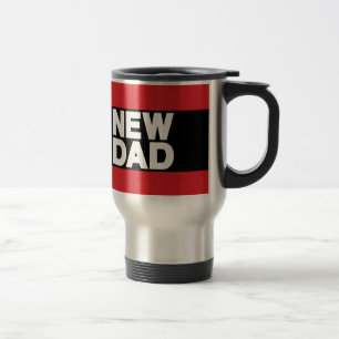 New Dad Lg Red Travel Mug