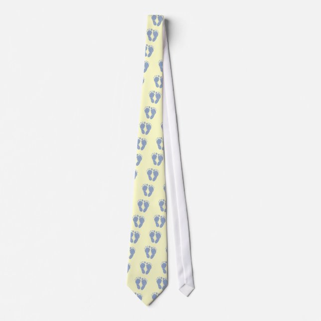 New Dad - Little Blue Feet Tie (Front)
