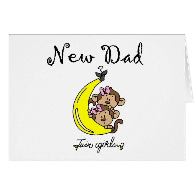 New Dad of Twin Girls Tshirts and Gifts (Front Horizontal)