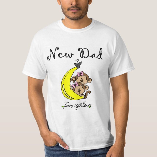 New Dad of Twin Girls Tshirts and Gifts (Front)