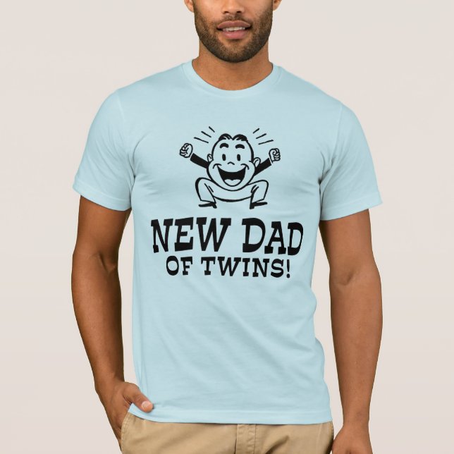 New Dad of Twins T-Shirt (Front)