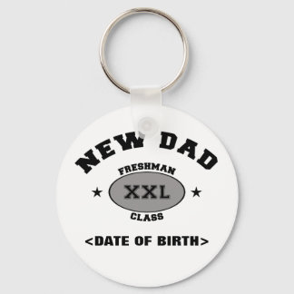 New Dad Personalised Gift XXL Key Ring