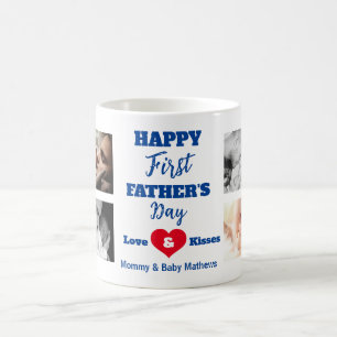 New Dad   Photo Collage Coffee Mug