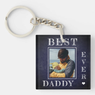 New dad photo personalised First Fathers Day Key Ring