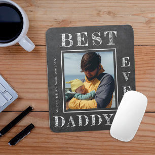New dad photo personalised First Fathers Day Mouse Mat