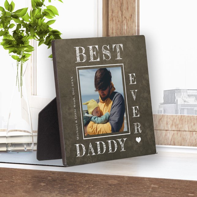 New dad photo personalised First Fathers Day Plaque (Creator Uploaded)
