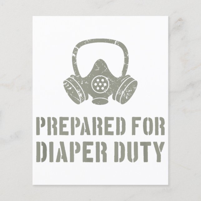 New Dad Prepared For Diaper Duty Funny (Front)