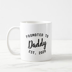 New Dad Promoted to Daddy Father Gift Simple Coffee Mug
