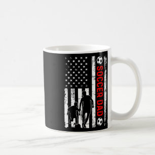 New Dad Soon To Be Soccer Daddy Retro American Usa Coffee Mug