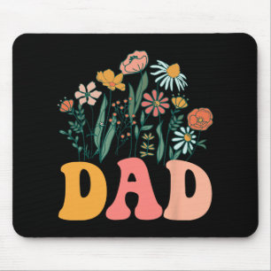 New Dad Wildflower First Birthday &amp; Baby Showe Mouse Mat