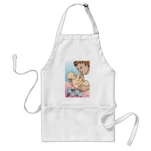 New Daddy and Baby Standard Apron