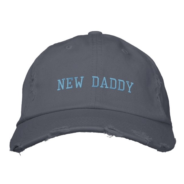 New Daddy Distressed Chino Twill Cap (Front)