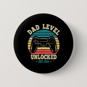 New Daddy I Leveled Up To Dad Mens Pregnancy Idea 6 Cm Round Badge