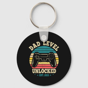 New Daddy I Leveled Up To Dad Mens Pregnancy Idea Key Ring