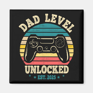 New Daddy I Leveled Up To Dad Mens Pregnancy Idea Magnet