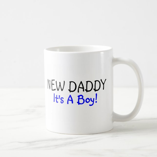 New Daddy Its A Boy Blue Coffee Mug (Right)