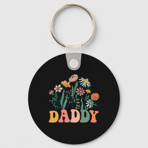 New Daddy Wildflower First Birthday &amp; Baby Sho Key Ring