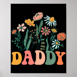 New Daddy Wildflower First Birthday & Baby Sho Poster
