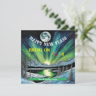New Dawn, New Day, New Year Flat Greeting Card