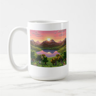 New Dawn Pixel Art Sunrise Mug – Cosy Gaming Lands