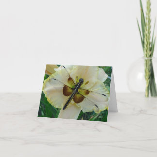 New Day Gardens Notecard-Dragonfly & Daylily Card