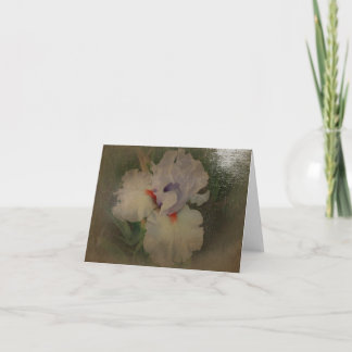 New Day Gardens Notecard- Iris 'Friendly Fire' Card