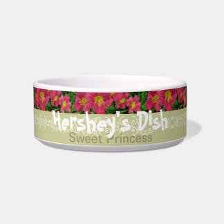 New Day Gardens Pet Dish- Daylily PM Hershey's Bowl