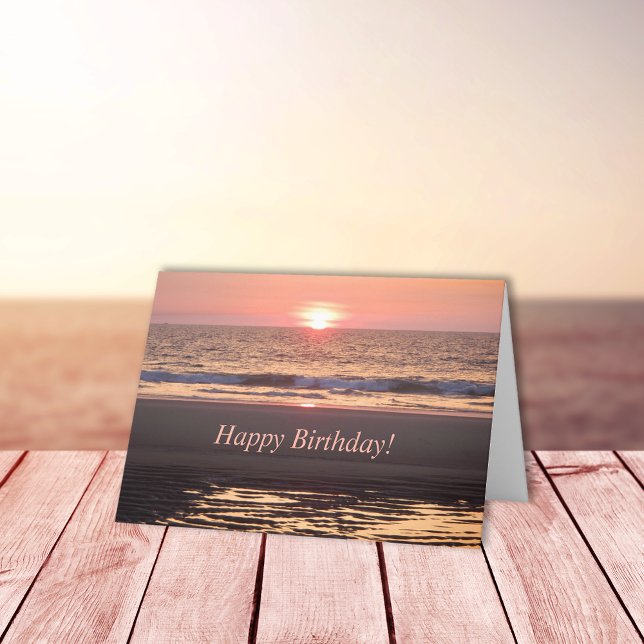 New Day Sun Rising Over Ocean Card (Creator Uploaded)